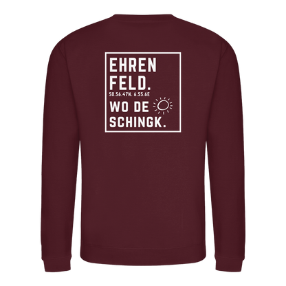 Wo de Sonn schingk - Ehrenfeld Druck Rücken  - Basic Sweatshirt