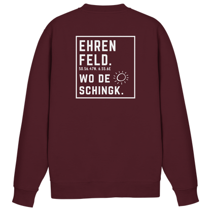 Wo de Sonn schingk - Ehrenfeld Druck Rücken  - Basic Sweatshirt