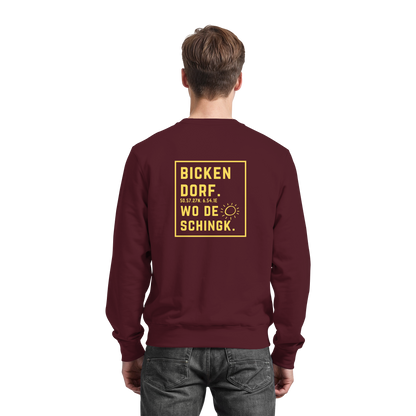 Wo de Sonn schingk - Bickendorf Druck Rücken - Basic Sweatshirt