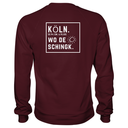 Wo de Sonn schingk - Köln Druck Rücken  - Basic Sweatshirt