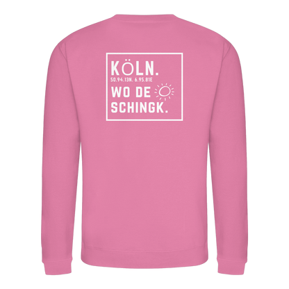 Wo de Sonn schingk - Köln Druck Rücken  - Basic Sweatshirt