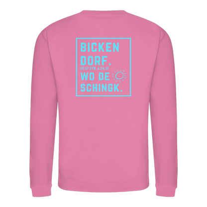 Wo de Sonn schingk - Bickendorf Druck Rücken - Basic Sweatshirt
