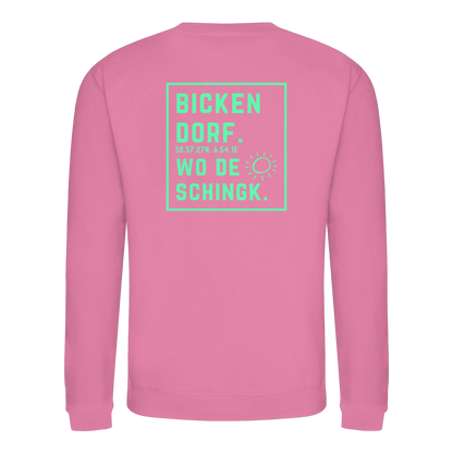 Wo de Sonn schingk - Bickendorf Druck Rücken - Basic Sweatshirt