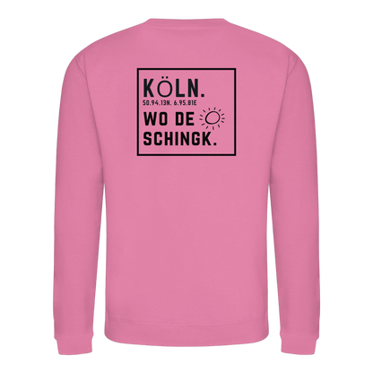 Wo de Sonn schingk - Köln Druck Rücken  - Basic Sweatshirt
