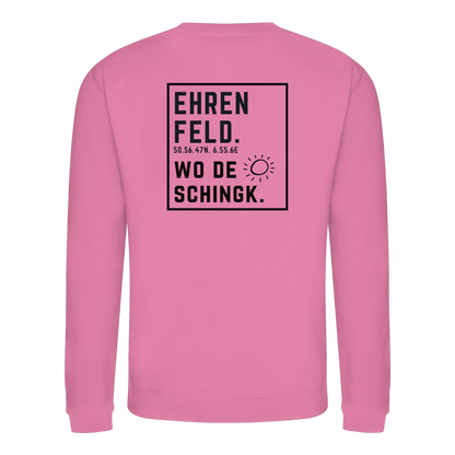 Wo de Sonn schingk - Ehrenfeld Druck Rücken - Basic Sweatshirt