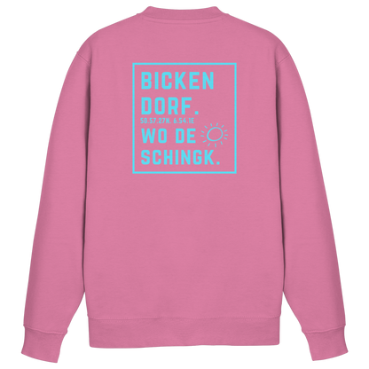 Wo de Sonn schingk - Bickendorf Druck Rücken - Basic Sweatshirt