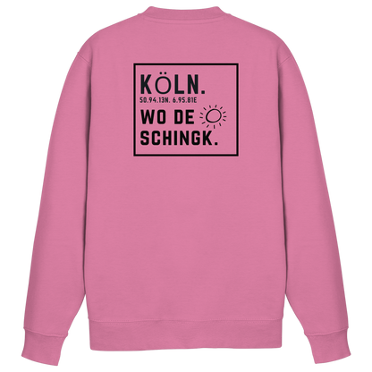 Wo de Sonn schingk - Köln Druck Rücken  - Basic Sweatshirt