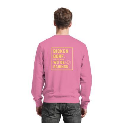 Wo de Sonn schingk - Bickendorf Druck Rücken - Basic Sweatshirt