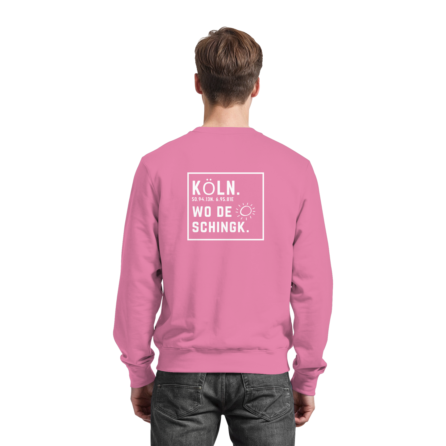 Wo de Sonn schingk - Köln Druck Rücken  - Basic Sweatshirt