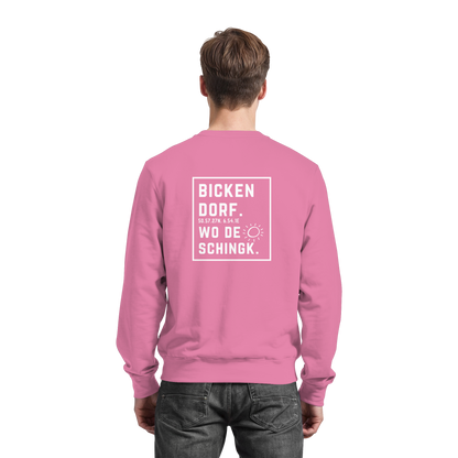 Wo de Sonn schingk - Bickendorf Druck Rücken - Basic Sweatshirt