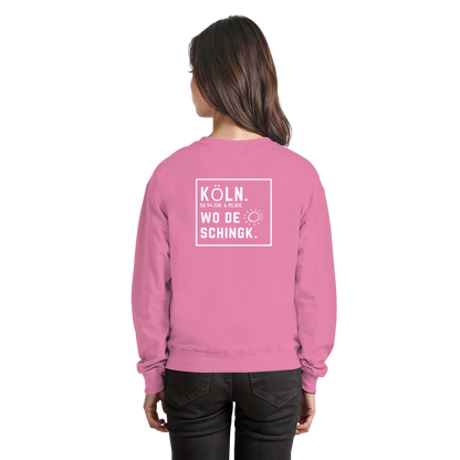 Wo de Sonn schingk - Köln Druck Rücken  - Basic Sweatshirt