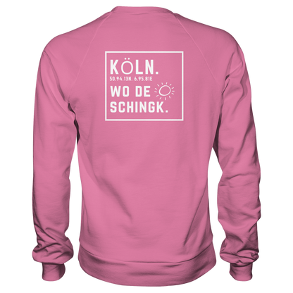 Wo de Sonn schingk - Köln Druck Rücken  - Basic Sweatshirt