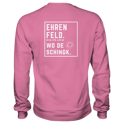 Wo de Sonn schingk - Ehrenfeld Druck Rücken  - Basic Sweatshirt