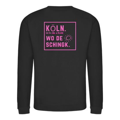 Wo de Sonn schingk - Köln Druck Rücken - Basic Sweatshirt