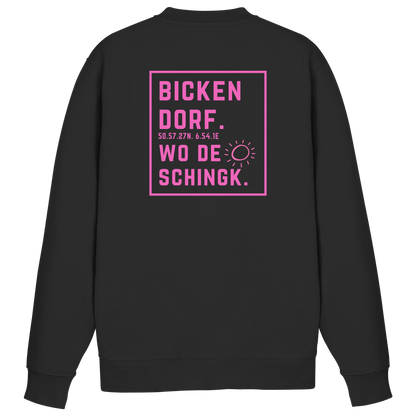 Wo de Sonn schingk - Bickendorf Druck Rücken - Basic Sweatshirt