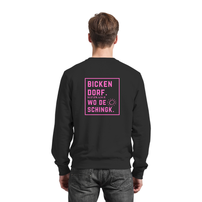 Wo de Sonn schingk - Bickendorf Druck Rücken - Basic Sweatshirt