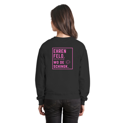 Wo de Sonn schingk - Ehrenfeld Druck Rücken  - Basic Sweatshirt