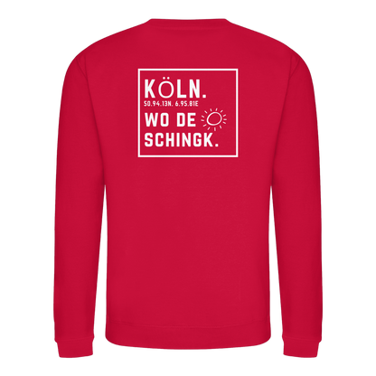 Wo de Sonn schingk - Köln Druck Rücken  - Basic Sweatshirt