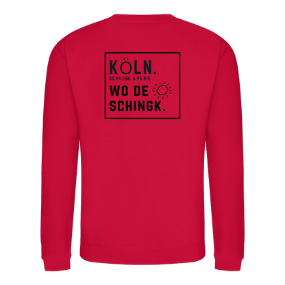Wo de Sonn schingk - Köln Druck Rücken  - Basic Sweatshirt