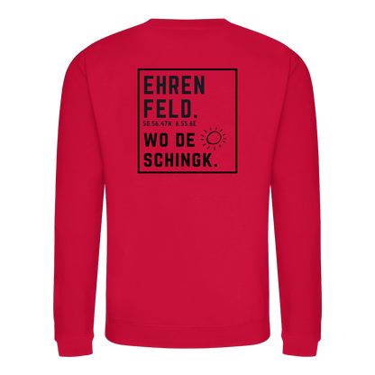Wo de Sonn schingk - Ehrenfeld Druck Rücken - Basic Sweatshirt