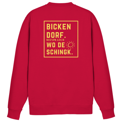 Wo de Sonn schingk - Bickendorf Druck Rücken - Basic Sweatshirt