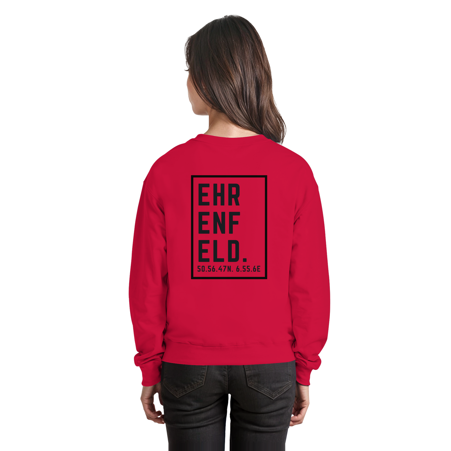 Ehrenfeld Koordinaten (großer Druck auf dem Rücken) - Basic Sweatshirt