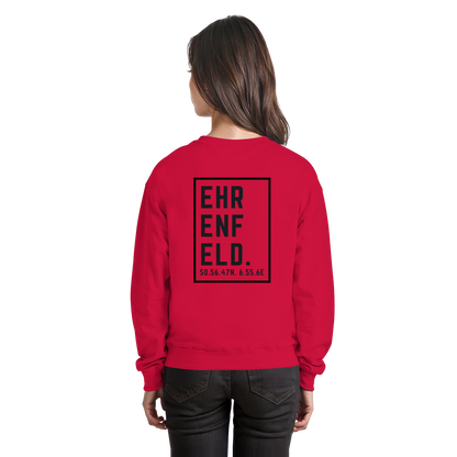 Ehrenfeld Koordinaten (großer Druck auf dem Rücken) - Basic Sweatshirt