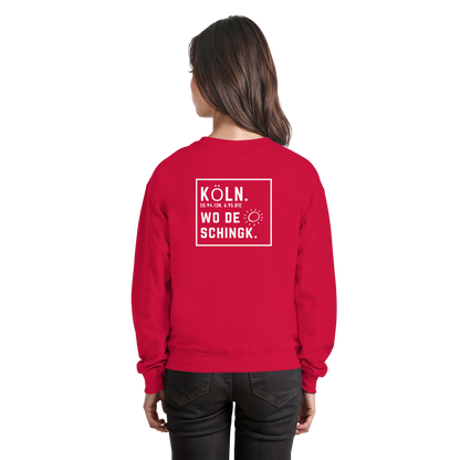 Wo de Sonn schingk - Köln Druck Rücken  - Basic Sweatshirt