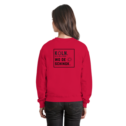 Wo de Sonn schingk - Köln Druck Rücken  - Basic Sweatshirt