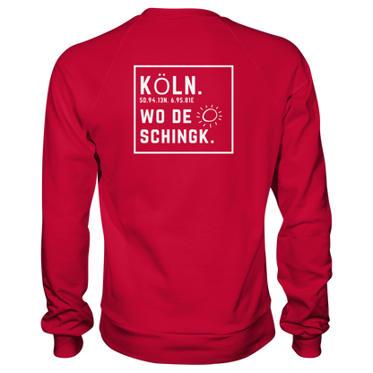 Wo de Sonn schingk - Köln Druck Rücken  - Basic Sweatshirt