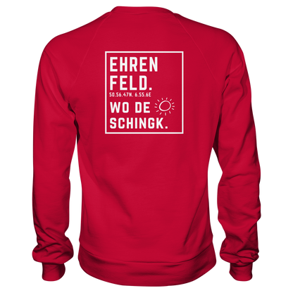 Wo de Sonn schingk - Ehrenfeld Druck Rücken  - Basic Sweatshirt