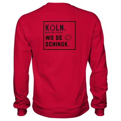 Wo de Sonn schingk - Köln Druck Rücken  - Basic Sweatshirt