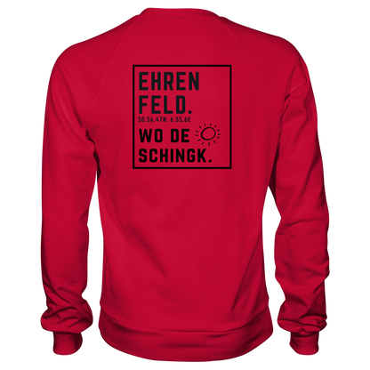 Wo de Sonn schingk - Ehrenfeld Druck Rücken - Basic Sweatshirt