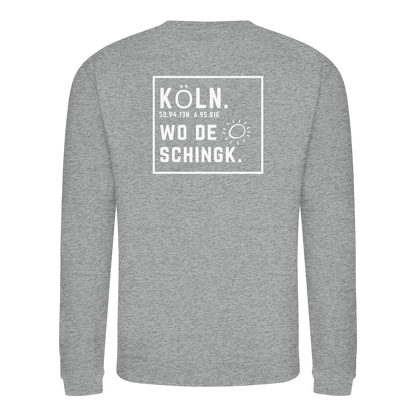 Wo de Sonn schingk - Köln Druck Rücken  - Basic Sweatshirt