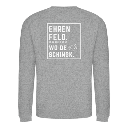 Wo de Sonn schingk - Ehrenfeld Druck Rücken  - Basic Sweatshirt