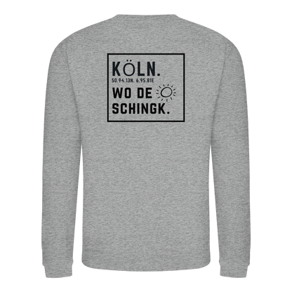 Wo de Sonn schingk - Köln Druck Rücken  - Basic Sweatshirt