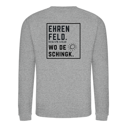 Wo de Sonn schingk - Ehrenfeld Druck Rücken - Basic Sweatshirt
