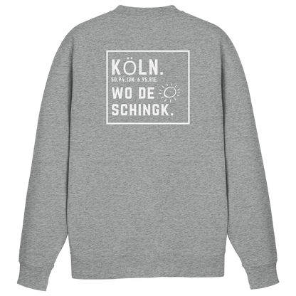 Wo de Sonn schingk - Köln Druck Rücken  - Basic Sweatshirt