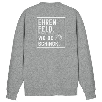 Wo de Sonn schingk - Ehrenfeld Druck Rücken  - Basic Sweatshirt