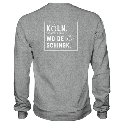 Wo de Sonn schingk - Köln Druck Rücken  - Basic Sweatshirt