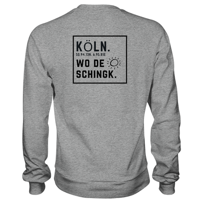 Wo de Sonn schingk - Köln Druck Rücken  - Basic Sweatshirt