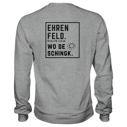 Wo de Sonn schingk - Ehrenfeld Druck Rücken - Basic Sweatshirt