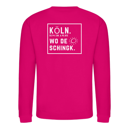 Wo de Sonn schingk - Köln Druck Rücken  - Basic Sweatshirt