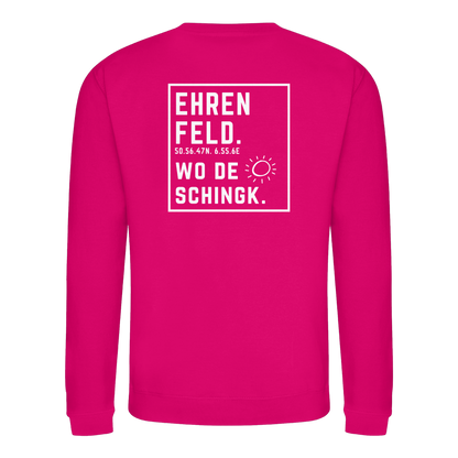 Wo de Sonn schingk - Ehrenfeld Druck Rücken  - Basic Sweatshirt