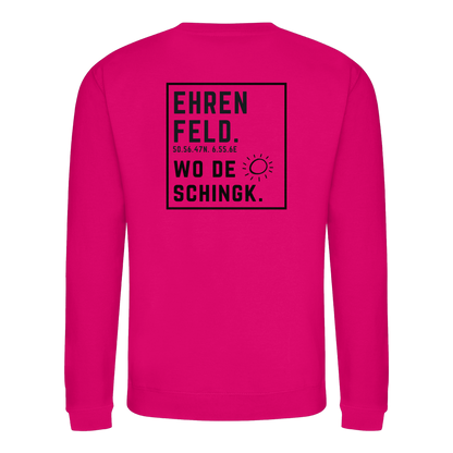Wo de Sonn schingk - Ehrenfeld Druck Rücken - Basic Sweatshirt