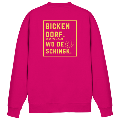 Wo de Sonn schingk - Bickendorf Druck Rücken - Basic Sweatshirt