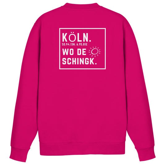 Wo de Sonn schingk - Köln Druck Rücken  - Basic Sweatshirt