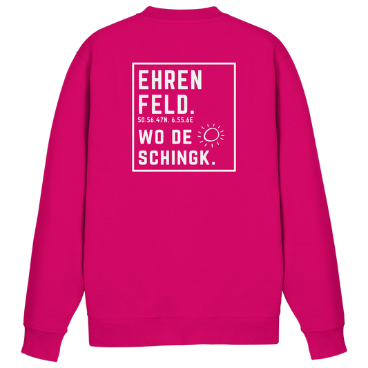 Wo de Sonn schingk - Ehrenfeld Druck Rücken  - Basic Sweatshirt