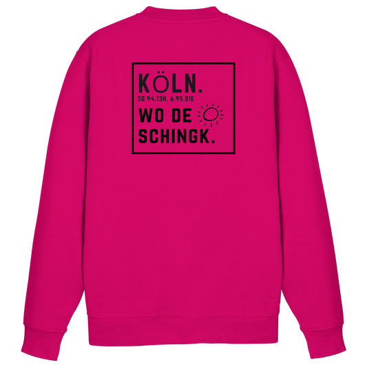 Wo de Sonn schingk - Köln Druck Rücken  - Basic Sweatshirt