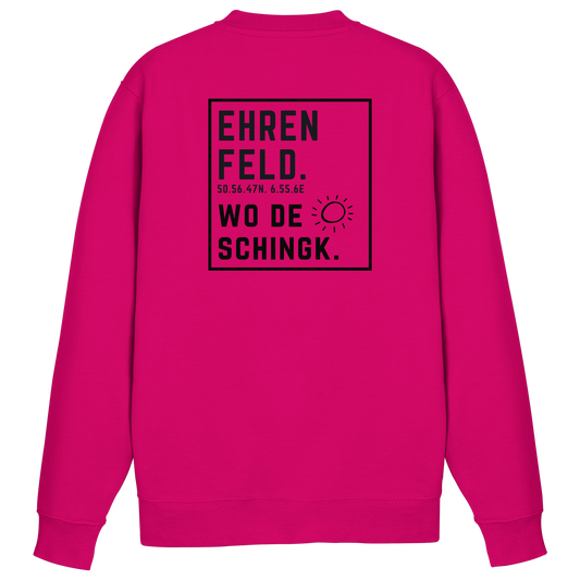 Wo de Sonn schingk - Ehrenfeld Druck Rücken - Basic Sweatshirt